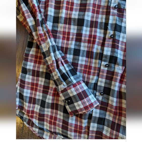 Zara Men’s Textured Long Sleeve Shirt Multicolor Plaid Print Stripes Size XL. - Picture 10 of 13